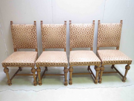 4712 - 4 x zidle dub cca 1930 stabilni dobry stav   -   1 kus 880 kc